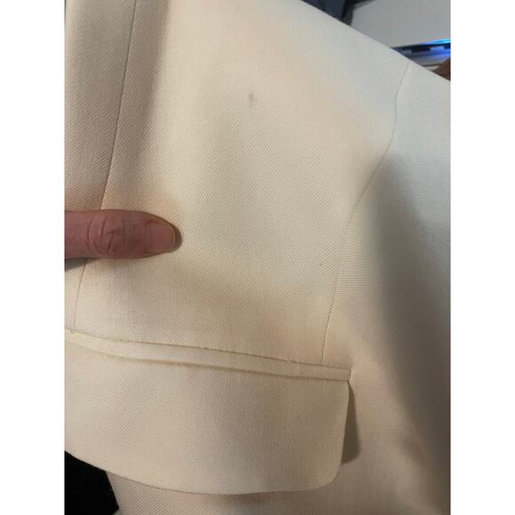 Pendleton Virgin Wool Cream Colored Blazer Womens Size 8 - Picture 9 of 9